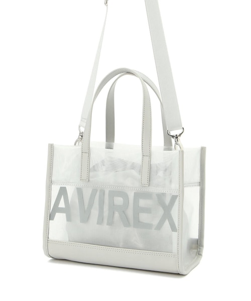 AVIREX(アヴィレックス)の「【直営店限定】メッシュミニトートバック(バッグ・BLACK/GREY/BLUE・F)」の2枚目の写真