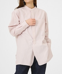 LENO | 【レディース】BAND COLLAR SHIRT 《STRIPE》(シャツ/ブラウス)