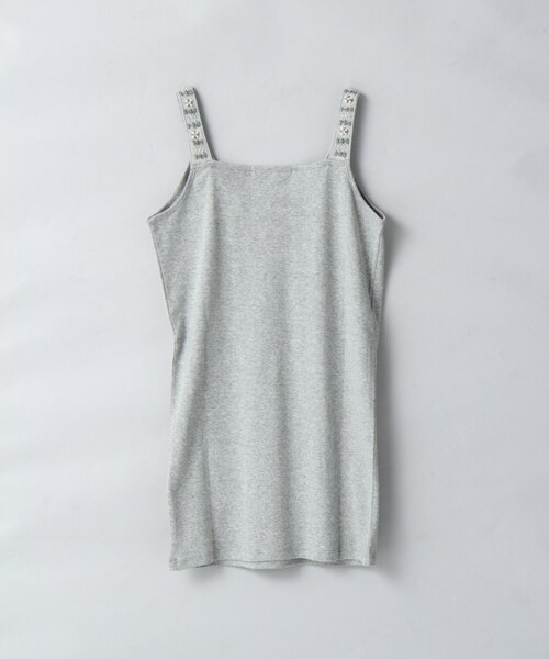 JEANASIS(ジーナシス)の「パールビーズキャミタンク(トップス・レディース・ホワイト/オフホワイト/ブラック/グレー/ネイビー・FREE)」の6枚目の写真
