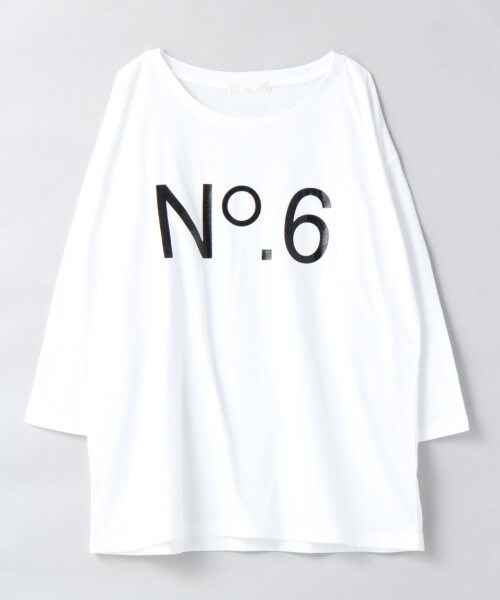 JEANASIS(ジーナシス)の「ナンバープリントLS(トップス・レディース・オフホワイト/ブラック/グレー・FREE)」の1枚目の写真