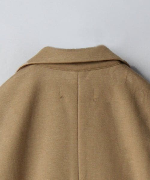JEANASIS（ジーナシス）の「ボンディングロングチェスターコート（ジャケット/アウター・レディース・ブラック/キャメル・FREE）」の8枚目の写真