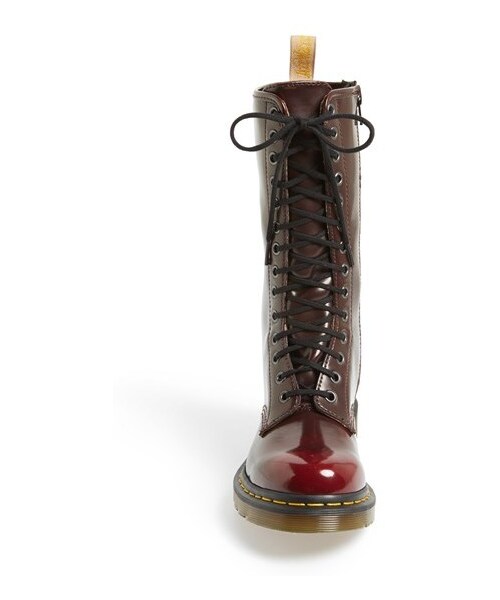 Dr. Martens（ドクターマーチン）の「Dr. Martens '1B99' Boot (Women)（ブーツ・Black Felix Rub Off/Cherry Red Cambridge Brush・5 M/6 M/7 M/8 M/9 M/10 M/11 M）」の4枚目の写真