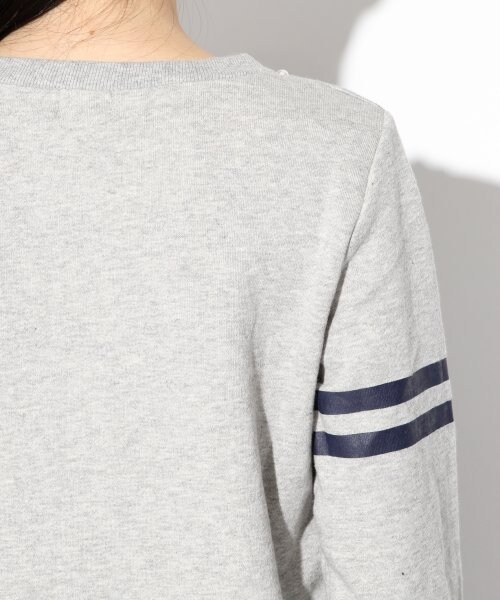 repipi armario（レピピ アルマリオ）の「カレッジ＊パールウラケトップス（トップス・レディース・ホワイト/グレー/ネイビー・ＸＳ/Ｓ/Ｍ）」の12枚目の写真