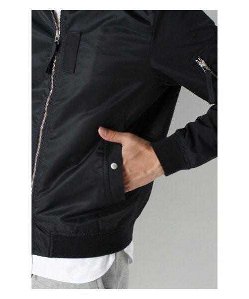 417 EDIFICE(フォーワンセブンエディフィス)の「FLIGHT CLOTH MA-1(ミリタリー・メンズ・ブラック/カーキ/ネイビー・S/M/L)」の9枚目の写真