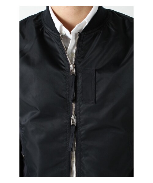 417 EDIFICE(フォーワンセブンエディフィス)の「FLIGHT CLOTH MA-1(ミリタリー・メンズ・ブラック/カーキ/ネイビー・S/M/L)」の10枚目の写真