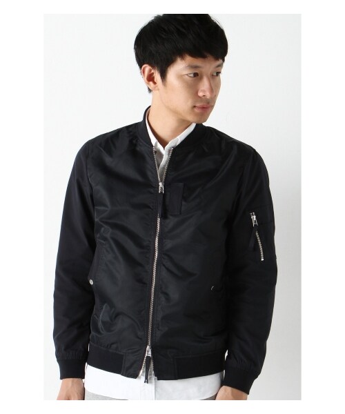 417 EDIFICE(フォーワンセブンエディフィス)の「FLIGHT CLOTH MA-1(ミリタリー・メンズ・ブラック/カーキ/ネイビー・S/M/L)」の3枚目の写真