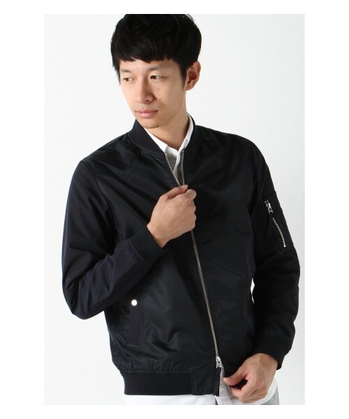 417 EDIFICE(フォーワンセブンエディフィス)の「FLIGHT CLOTH MA-1(ミリタリー・メンズ・ブラック/カーキ/ネイビー・S/M/L)」の4枚目の写真