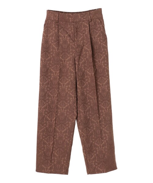 earth music&ecology（アースミュージックアンドエコロジー）の「【先行予約】サテンジャガードパンツ（パンツ・アイボリー/ベージュ/ブラウン・F）」の19枚目の写真