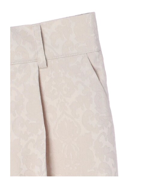 earth music&ecology（アースミュージックアンドエコロジー）の「【先行予約】サテンジャガードパンツ（パンツ・アイボリー/ベージュ/ブラウン・F）」の14枚目の写真