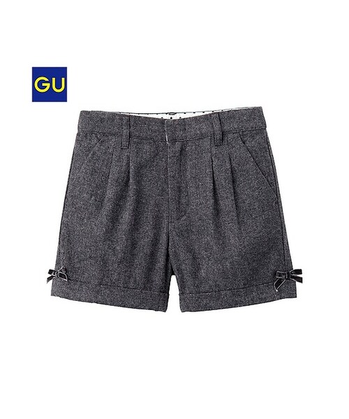 GU(ジーユー)の「(GU)GIRLSコットンツイードショートパンツ(KIDS ⁄ GIRLSボトムス・キッズ・BROWN/GRAY/DARK GRAY・150/140/120/130/110)」の3枚目の写真