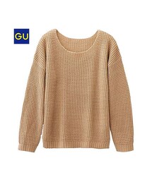 GU | （GU）ワッフルセーター（長袖）(トップス)