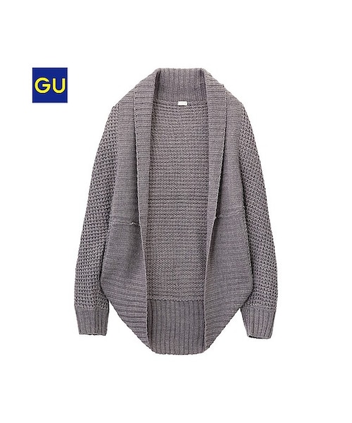 GU（ジーユー）の「（GU）ワッフルボレロ（長袖）（WOMEN ⁄ パーカ・カーディガン・レディース・BROWN/BLACK/BLUE/GRAY/RED/OFF WHITE・M/S/L）」の4枚目の写真