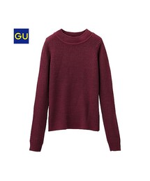 GU | （GU）ミニハイネックセーター（長袖）(トップス)