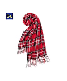 GU | （GU）ＷＯＭＥＮカシミヤタッチストール（チェック）(ファッション雑貨)