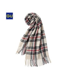 GU | （GU）ＷＯＭＥＮカシミヤタッチストール（チェック）(ファッション雑貨)
