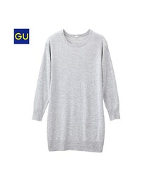 GU | （GU）ハイゲージニットワンピース（長袖）(トップス)