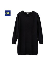 GU | （GU）ハイゲージニットワンピース（長袖）(トップス)