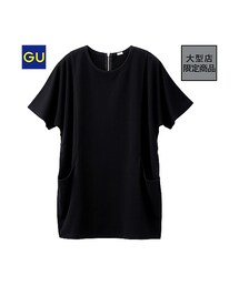GU | （GU）ポンチワンピース（５分袖）(ワンピース/ドレス)