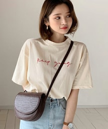 DHOLIC | レタリング半袖Tシャツ(Tシャツ/カットソー)