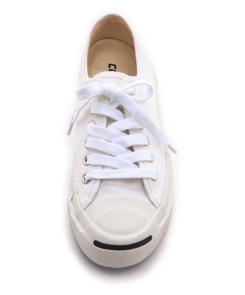 CONVERSE（コンバース）の「Converse Jack Purcell Canvas Sneakers（スニーカー・レディース・White・6.5/7.5/5.5/6/5/8.5/9/7/8）」の4枚目の写真