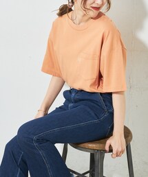 DISCOAT | 【Lee/リー】コラボポケ付刺繍バックプリントTシャツ(Tシャツ/カットソー)