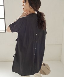 CAPRICIEUX LE'MAGE | コットンスモッキングシャツ(シャツ/ブラウス)