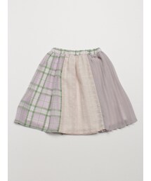 HAKKA KIDS（ハッカキッズ）の「[ジュニアサイズ]チェックシャーリングシフォンスカート（スカート・キッズ）」