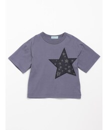 HAKKA KIDS（ハッカキッズ）の「[ボーイズ]星モチーフ付きオーバーサイズ半袖Tシャツ(UVカット)（トップス・キッズ）」