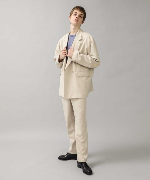 DISCOVERED（ディスカバード）の「STUDIOUS別注 TRIPWOOL WIDE PANTS（その他・メンズ・IVORY/BLACK・1/3）」の10枚目の写真