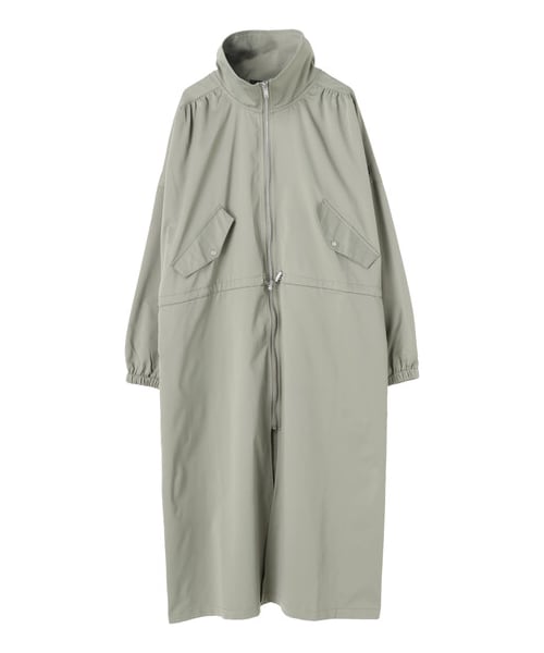 Green　Parks（グリーンパークス）の「・SUGAR SPOON スタンドカラーロングマンパー（ジャケット/アウター・ライトベージュ/グレーベージュ/カーキ・F）」の17枚目の写真