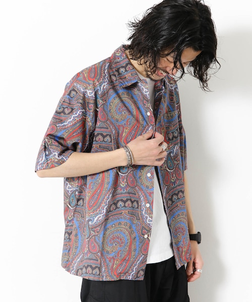 希少】テーラー東洋×BEAMS ベロア スカジャン 黒×ゴールド ネイティブ