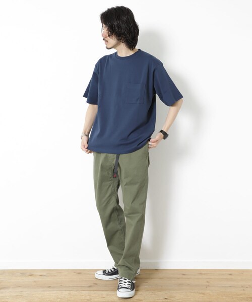 URBAN RESEARCH Sonny Label（アーバンリサーチサニーレーベル）の「ポケット付コンパクトスムースTシャツ（その他・メンズ・ホワイト/ネイビー/グレージュ/カーキ/ピンク・M/L）」の6枚目の写真