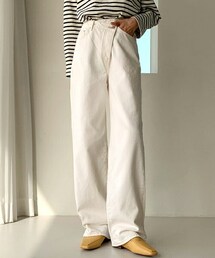 DHOLIC | アンバランスボタンパンツ(デニムパンツ)