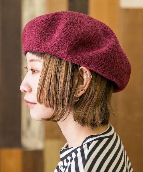 tomtom様 ベレー帽 無（ム）の「アリウムベレー（ハンチング/ベレー帽）」 - WEAR