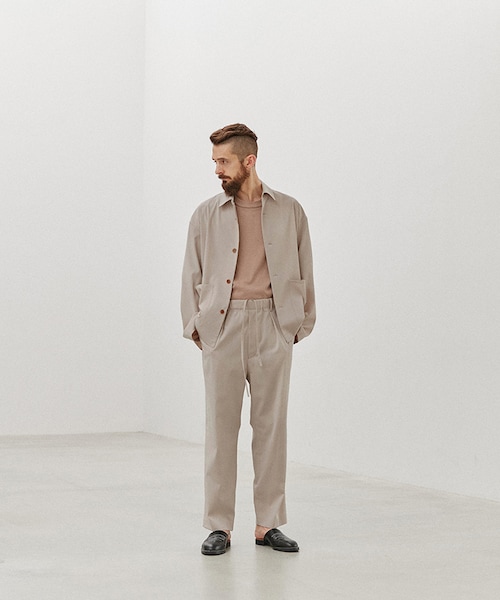 LIDNM（リドム）の「CUPRO RATINE EASY TROUSERS（スラックス・メンズ・ベージュ/グレー・S/M/L）」の21枚目の写真
