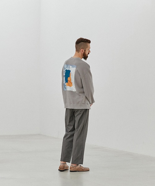 LIDNM（リドム）の「CUPRO RATINE EASY TROUSERS（スラックス・メンズ・ベージュ/グレー・S/M/L）」の8枚目の写真