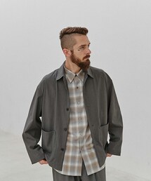 LIDNM | CUPRO RATINE SHIRT JK(シャツ/ブラウス)