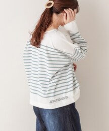 PUAL CE CIN | 【サステナブル】RERISEコットンパネルボーダー2WAY(Tシャツ/カットソー)