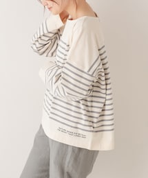 PUAL CE CIN | 【サステナブル】RERISEコットンパネルボーダー2WAY(Tシャツ/カットソー)