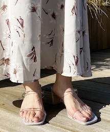 natural couture | グミカラーヌーディーサンダル(その他シューズ)