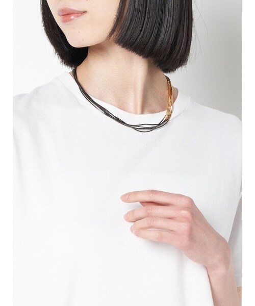 IOSSELLIANI イオッセリアーニ Drop ロングネックレス ゴールド