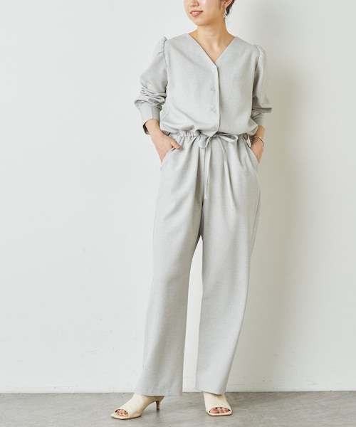 オールインワン｜ミラオーウェン] ウエストゴムイージーケアオールインワン