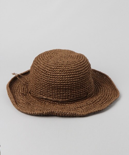 JEANASIS(ジーナシス)の「コマアミザツザイハット(帽子・ブラウン())」の4枚目の写真