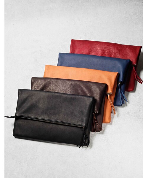 MR.OLIVE E.O.I（ミスターオリーブイーグルオブインデペンデンス）の「【先行予約】MR.OLIVE E.O.I WATER PROOF WASHABLE LEATHER / 2WAY ZIPTOP CLUTCH BAG（バッグ・メンズ・ブラック/ブラウン/レッド/ブルー/ベージュ・FREE）」の14枚目の写真