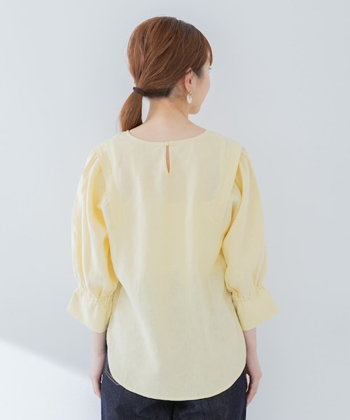 アーバンリサーチ SONNY LABEL リネン麻ブレンド大人可愛いギンガムチェックブラウジングワンピース♪ URBAN RESEARCH Sonny Label（アーバンリサーチサニーレーベル）の