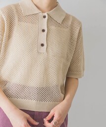 URBAN RESEARCH（アーバンリサーチ）の「ポロ衿メッシュニット（その他・レディース）」