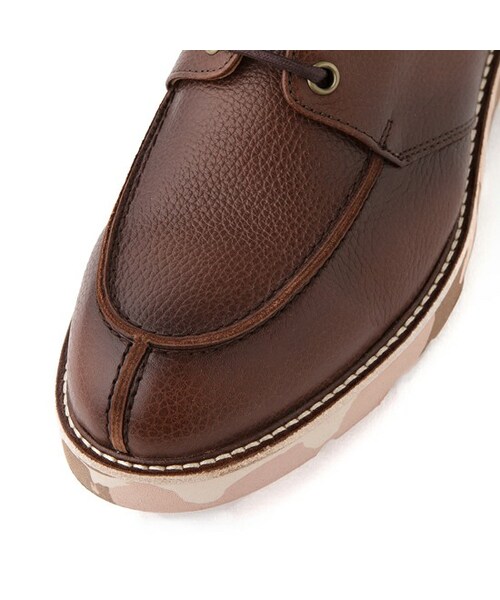 customellow（カスタムメロウ）の「[the klaxon X customellow] pallas u-tip shoes（シューズ・브라운・7.5/8.5/9.5）」の5枚目の写真