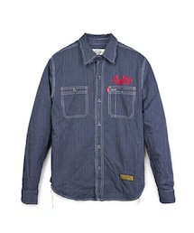 LEATA | LEATA "H.I.A.T" PIN STRIPED DENIM WORK SHIRT DENIM(その他)