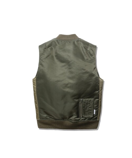 LIFUL MINIMAL GARMENTS.(ライフルミニマルガーメンツ)の「LIFUL MA-1 MIXED VEST KHAKI(ジャケット/アウター・メンズ・기타・S/M/L)」の2枚目の写真