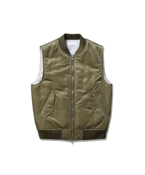 LIFUL MINIMAL GARMENTS.(ライフルミニマルガーメンツ)の「LIFUL MA-1 MIXED VEST KHAKI(ジャケット/アウター・メンズ・기타・S/M/L)」の1枚目の写真